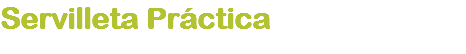Servilleta Práctica